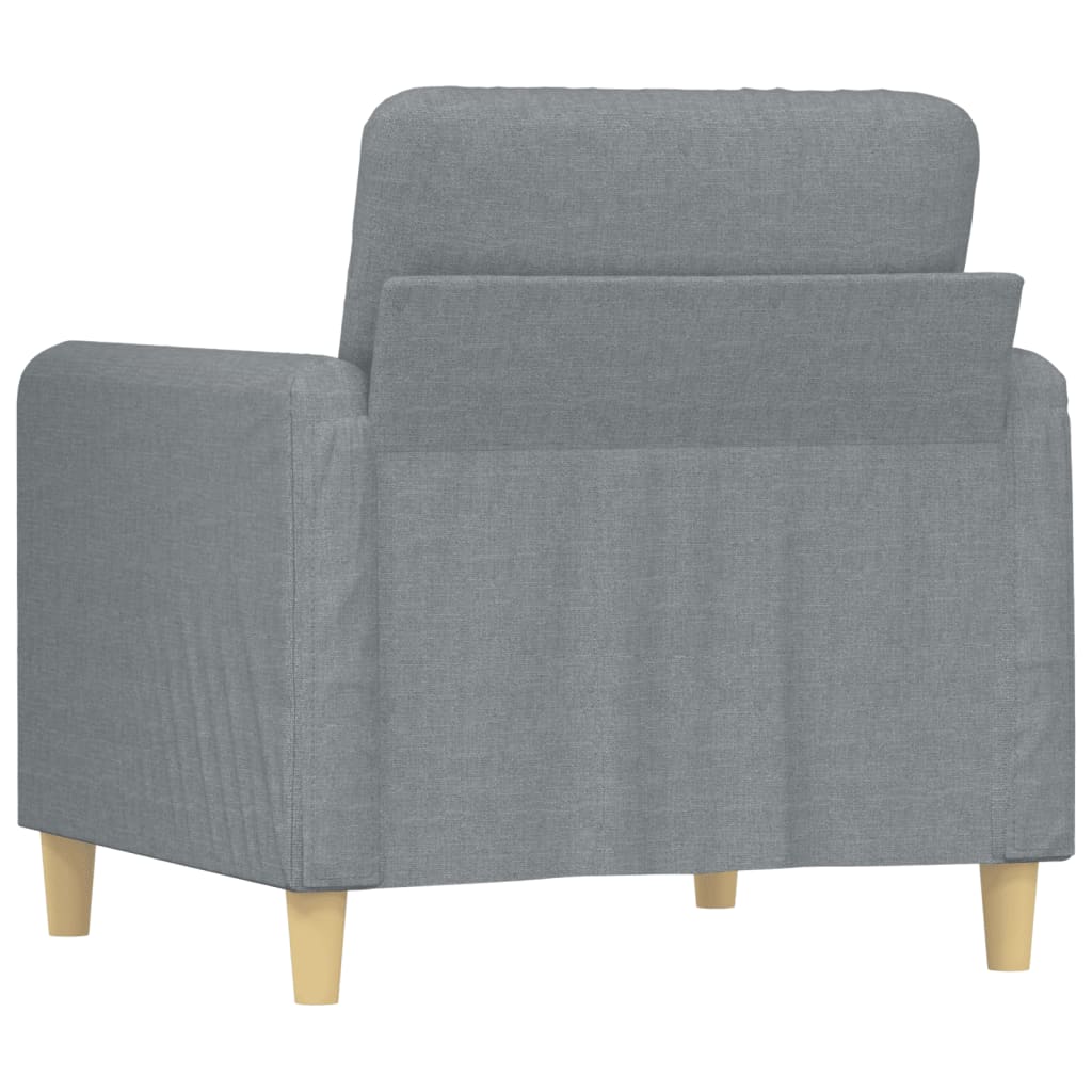 Poltrona Grigio Chiaro 60 Cm In Tessuto