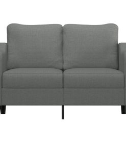 Divano A 2 Posti Grigio Scuro 120 Cm In Tessuto