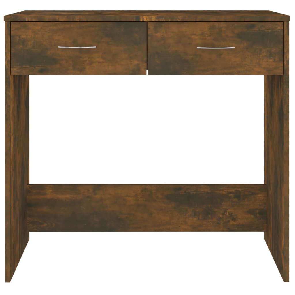 Scrivania Rovere Fumo 80x40x75 Cm In Legno Multistrato