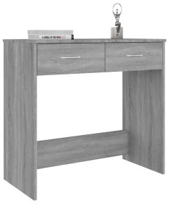 Scrivania Grigio Sonoma 80x40x75 Cm In Legno Multistrato