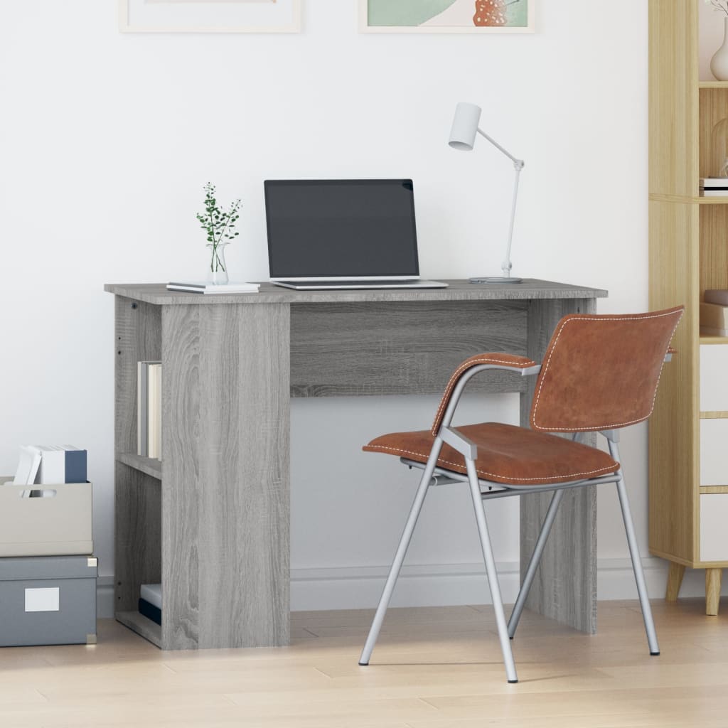 Scrivania Grigio Sonoma 100x55x75 Cm In Legno Multistrato