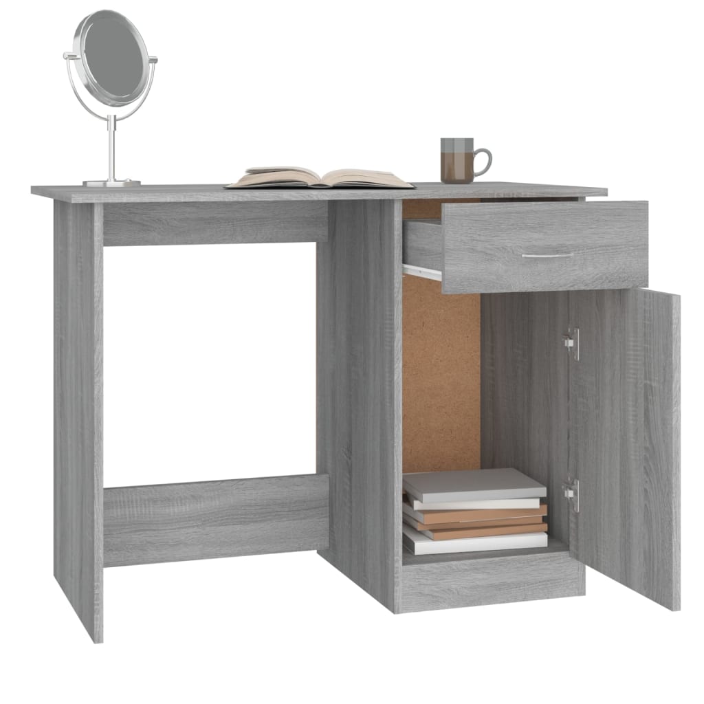 Scrivania Grigio Sonoma 100x50x76 Cm In Legno Multistrato - Image 6