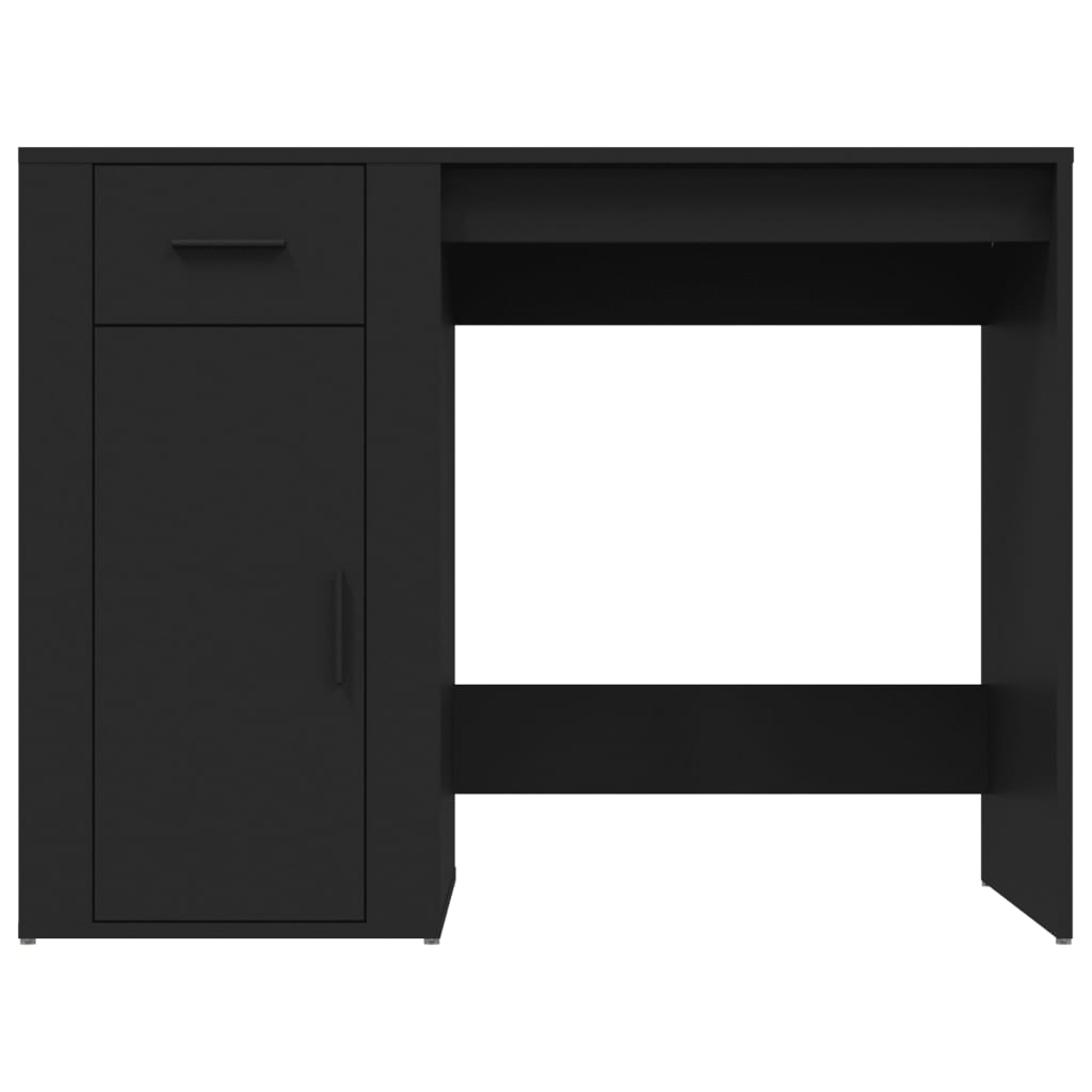 Scrivania Nero 100x49x75 Cm In Legno Multistrato - Image 6