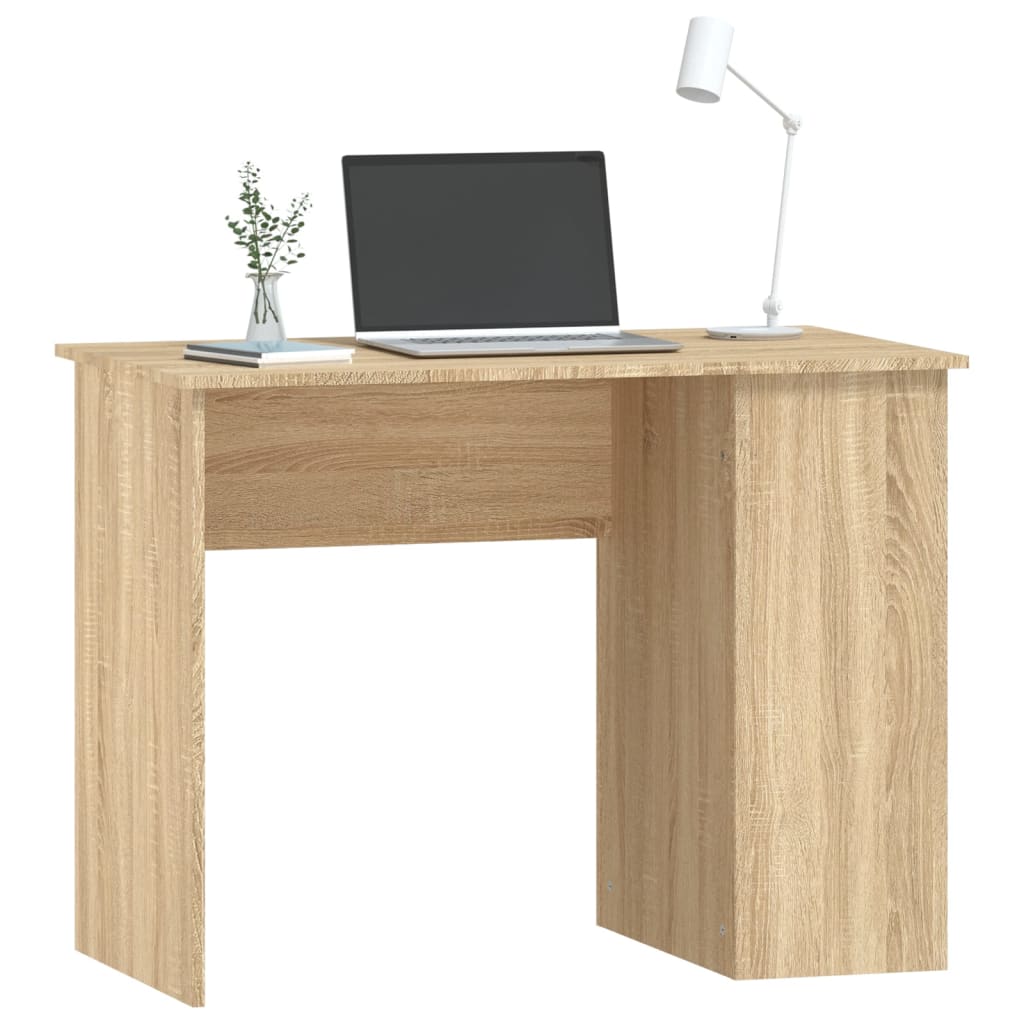 Scrivania Rovere Sonoma 100x55x75 Cm In Legno Multistrato - Image 5