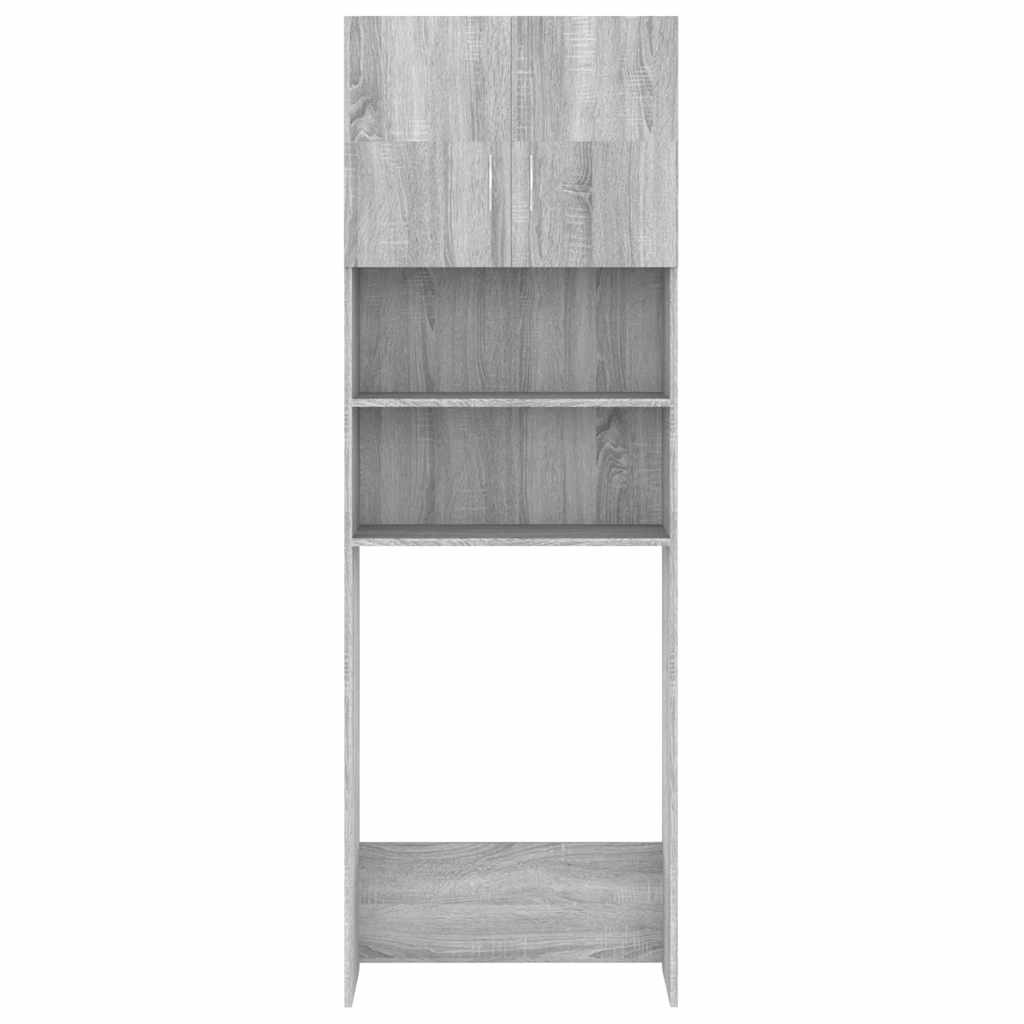 Mobile Per Lavatrice Grigio Sonoma 64x25,5x190 cm