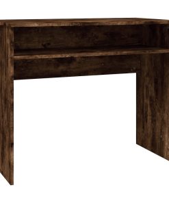 Scrivania Rovere Fumo 90x50x74 Cm In Legno Multistrato