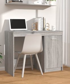 Scrivania Grigio Sonoma 100x50x76 Cm In Legno Multistrato