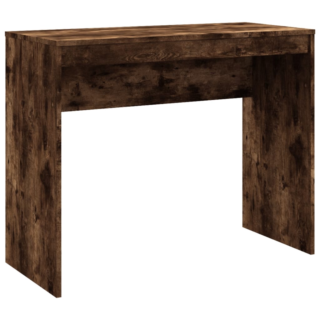 Scrivania Rovere Fumo 90x40x72 Cm In Legno Multistrato