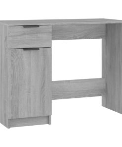 Scrivania Grigio Sonoma 100x50x75 Cm In Legno Multistrato