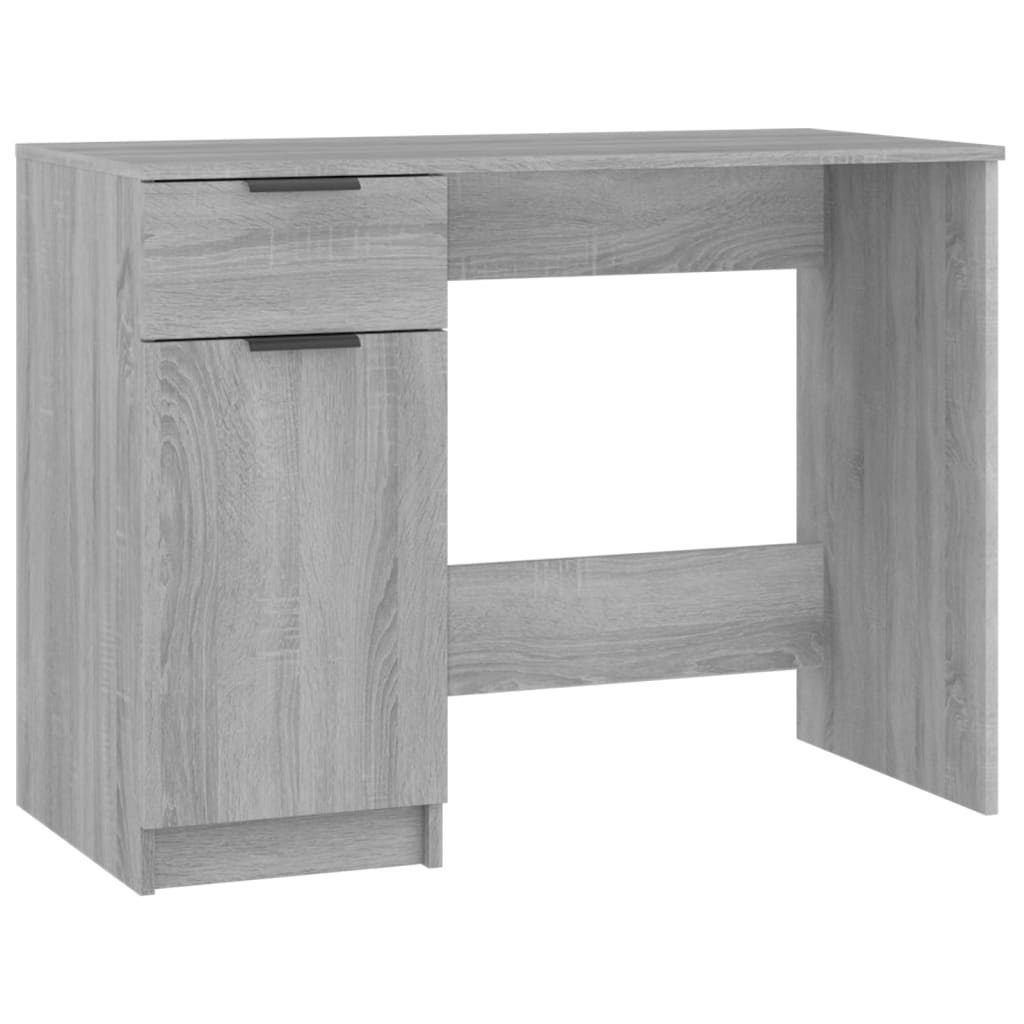 Scrivania Grigio Sonoma 100x50x75 Cm In Legno Multistrato
