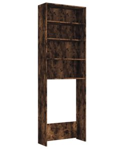 Mobile Per Lavatrice Rovere Fumo 64x24x190 cm