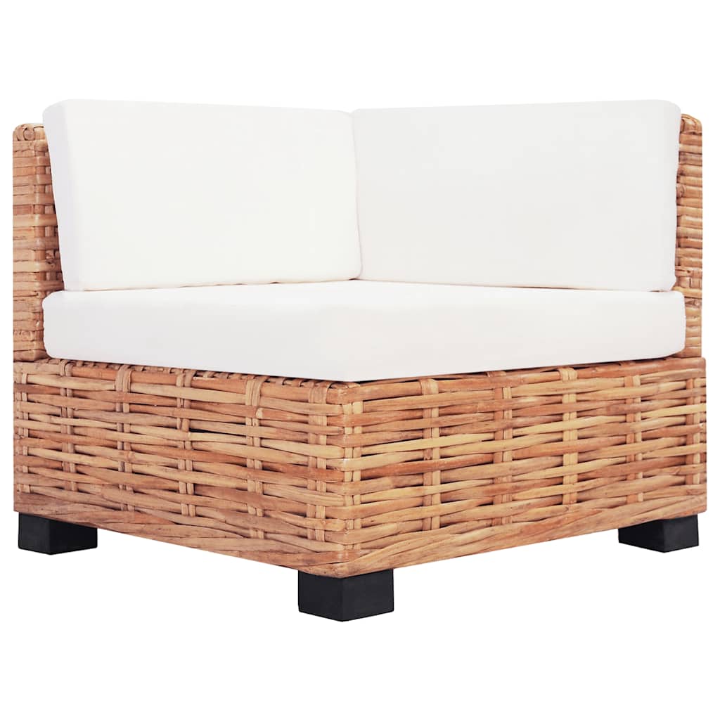 Set Divano 27 Pz In Rattan Naturale - Image 6