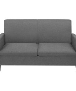 Divano A 2 Posti 135x65x76 Cm Grigio Scuro