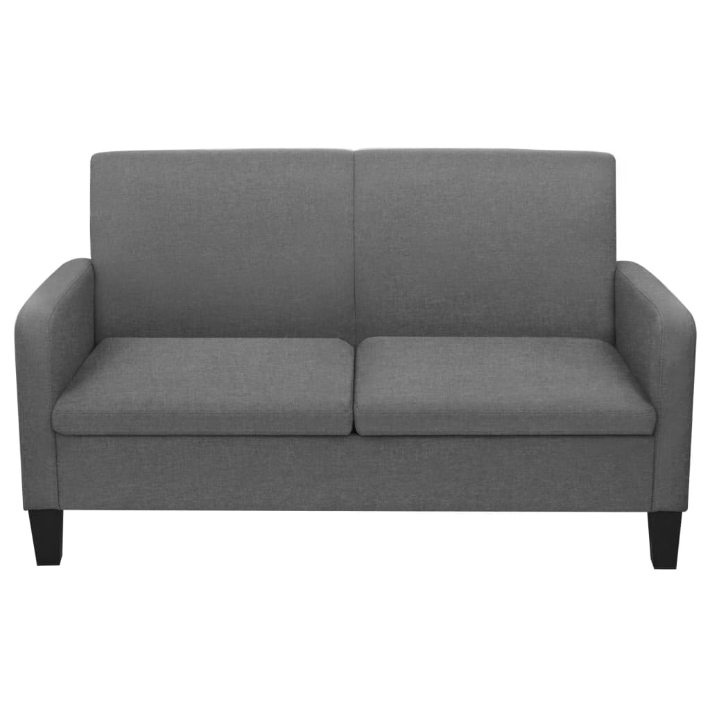 Divano A 2 Posti 135x65x76 Cm Grigio Scuro