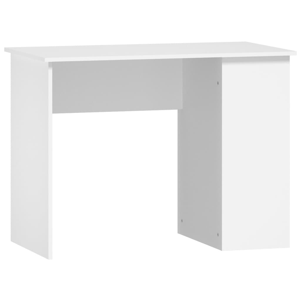 Scrivania Bianca 100x55x75 Cm In Legno Multistrato - Image 3