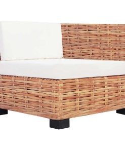 Set Divano 14 Pz In Rattan Naturale