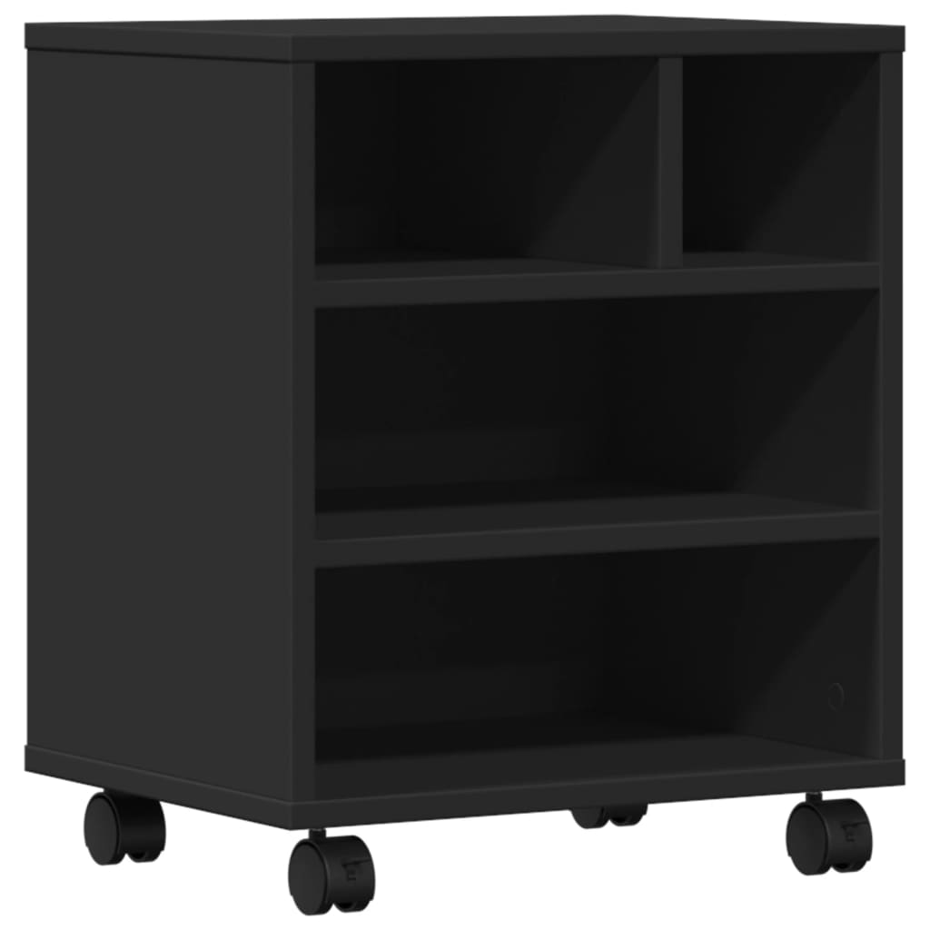 Supporto Per Stampante Con Ruote Nero 41x32x48 cm - Image 5