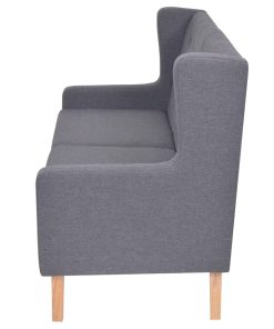 Divano A 2 Posti In Tessuto Grigio