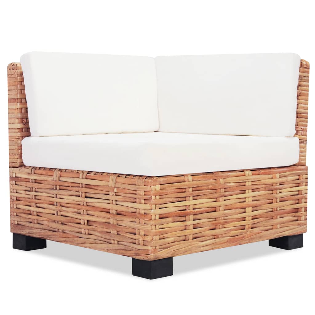 Set Divano 16 Pz In Rattan Naturale - Image 4