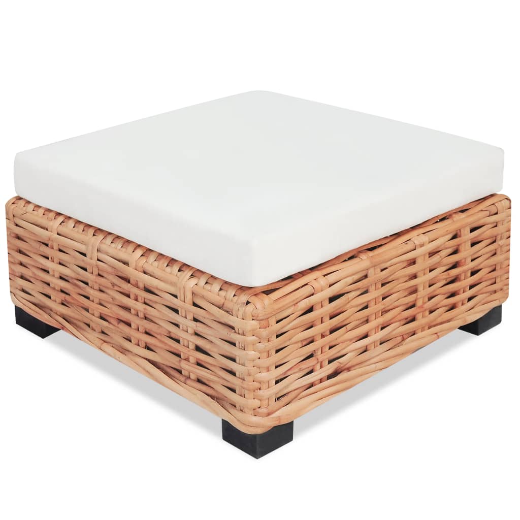 Set Divano 16 Pz In Rattan Naturale - Image 3