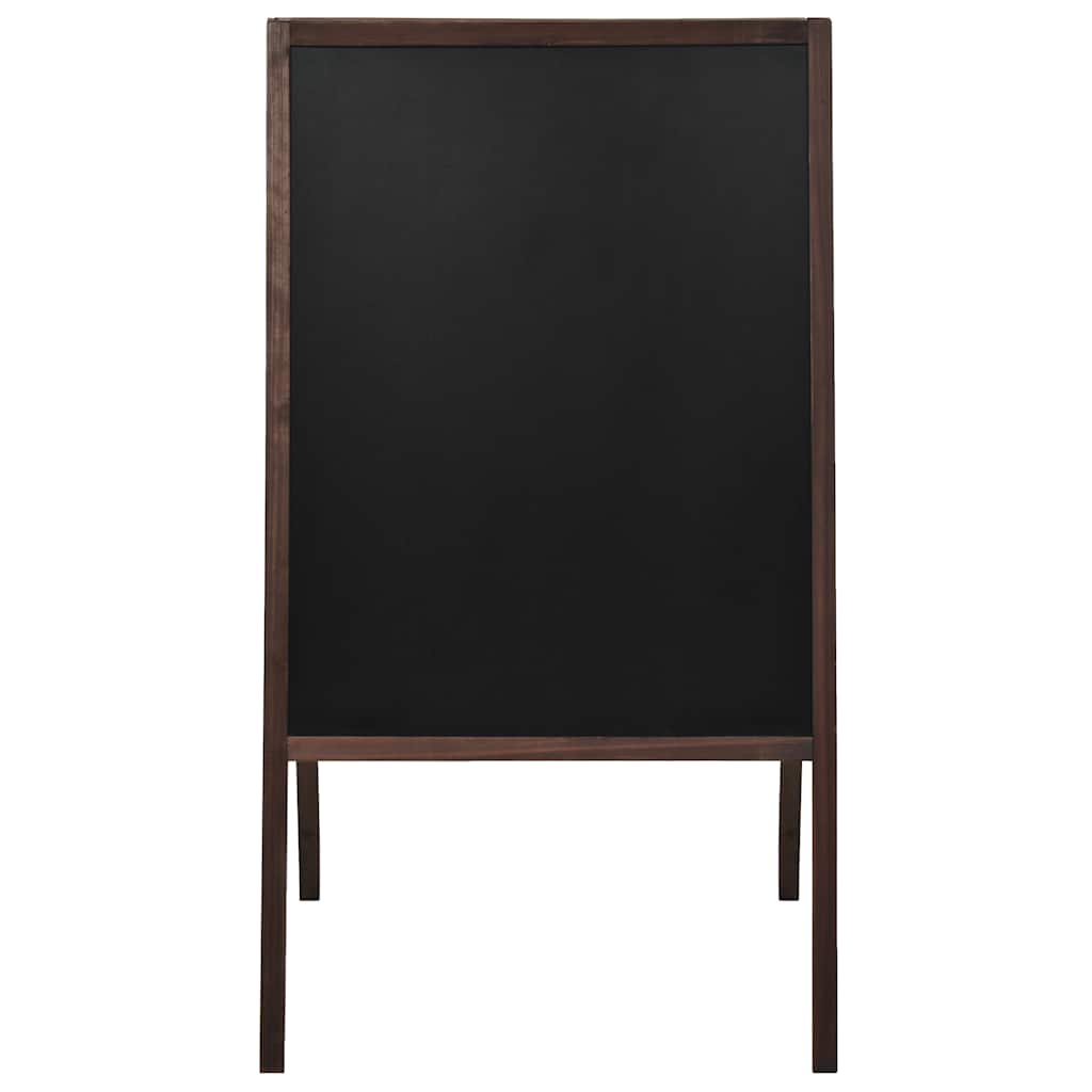 Lavagna Bifacciale Con Cavalletto In Legno Di Cedro 60x80 cm