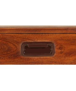 Libreria In Legno Acacia Con Finitura Ambra 60x30x160 cm