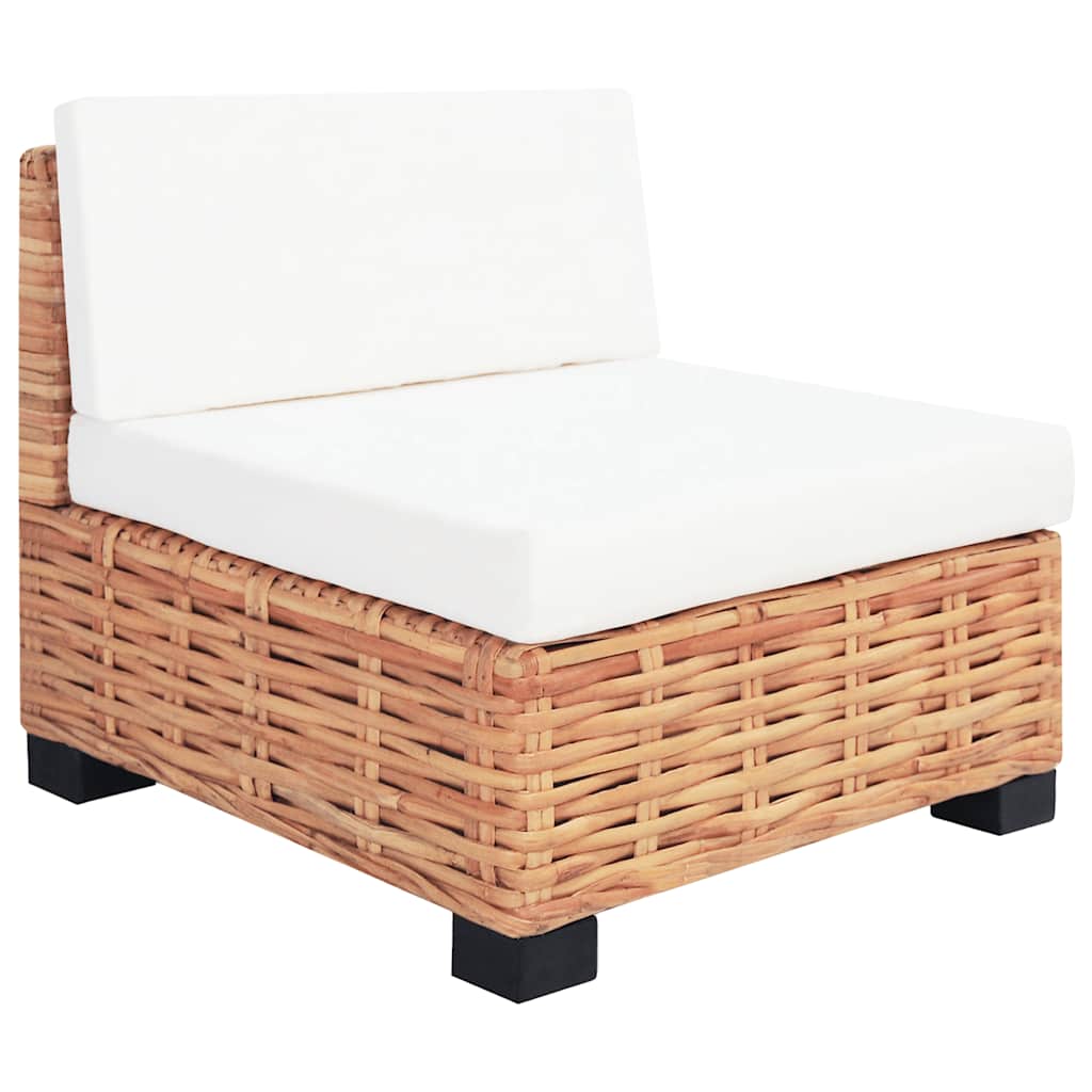 Set Divano 18 Pz In Rattan Naturale - Image 6