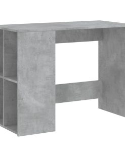 Scrivania Grigio Cemento 102x50x75 Cm In Legno Multistrato