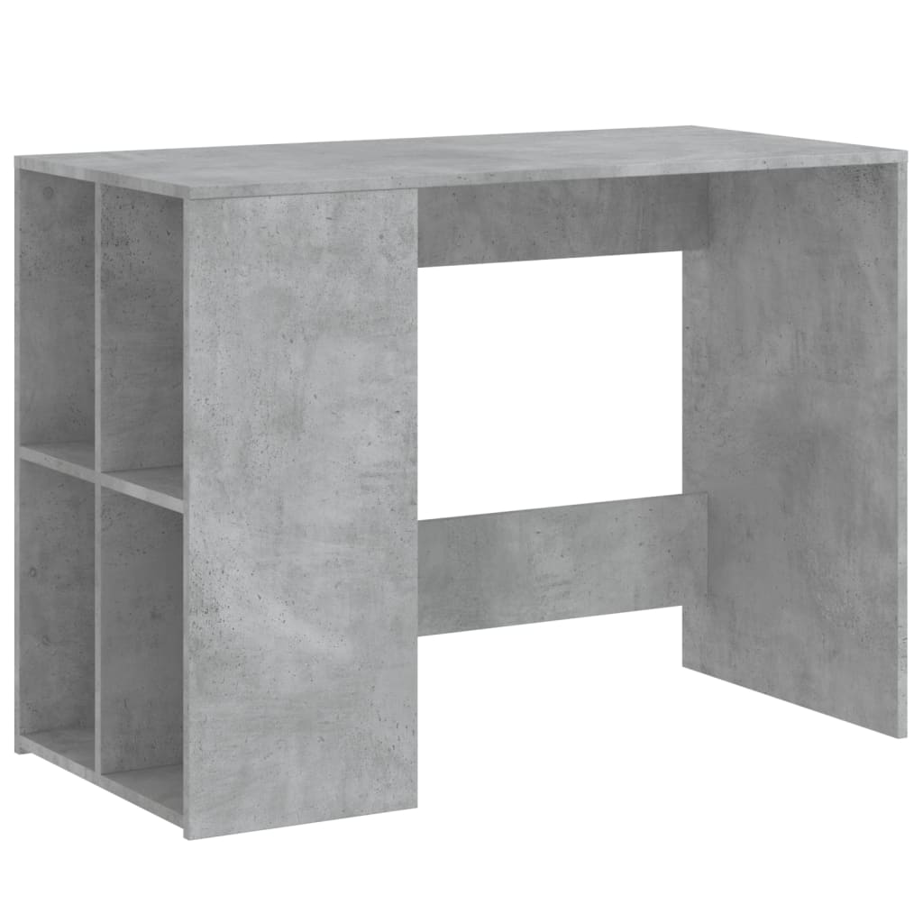 Scrivania Grigio Cemento 102x50x75 Cm In Legno Multistrato
