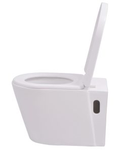 Wc Sospeso In Ceramica Bianca
