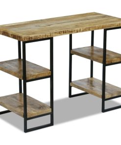 Scrivania Da Ufficio In Legno Di Mango 110x50x76 cm
