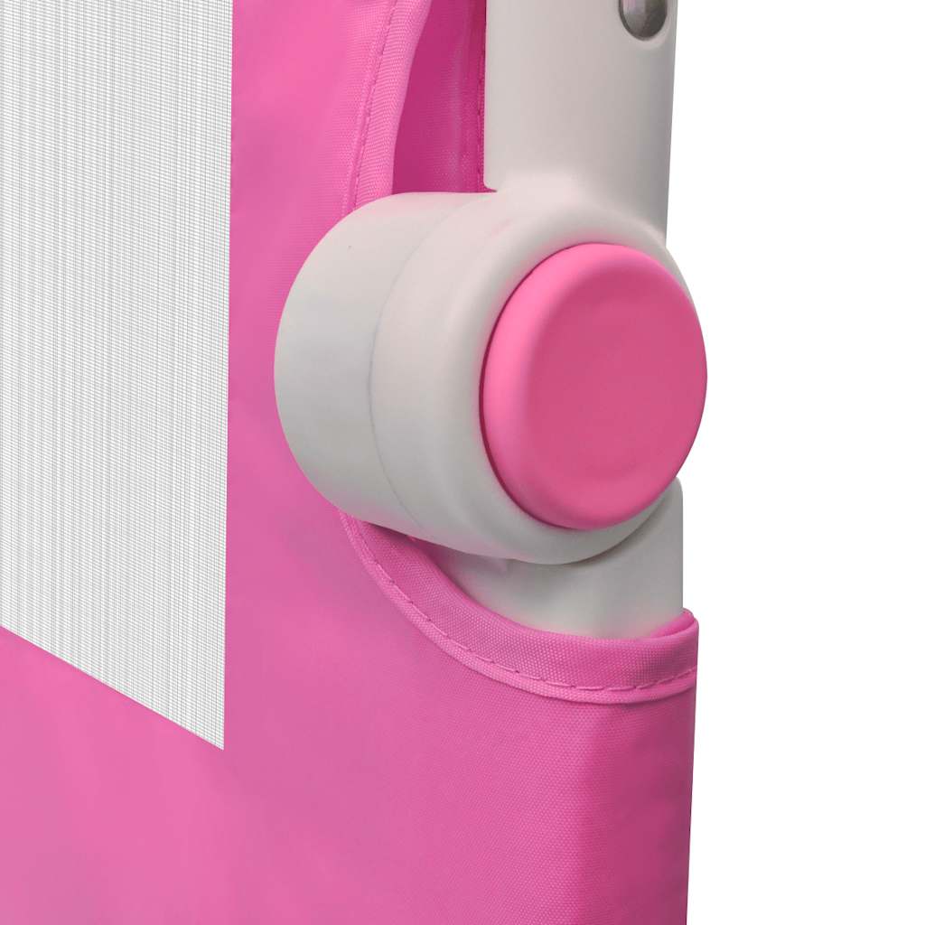 Barriera Di Sicurezza Per Letto Bambino 102 X 42 Cm Rosa - Image 5
