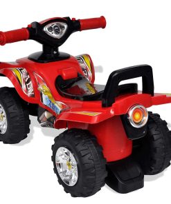 Quad Per Bambini Rosso Con Suoni E Luci