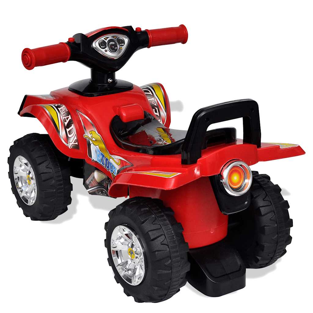 Quad Per Bambini Rosso Con Suoni E Luci