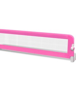 Barriera Di Sicurezza Per Letto Bambino 150 X 42 Cm Rosa
