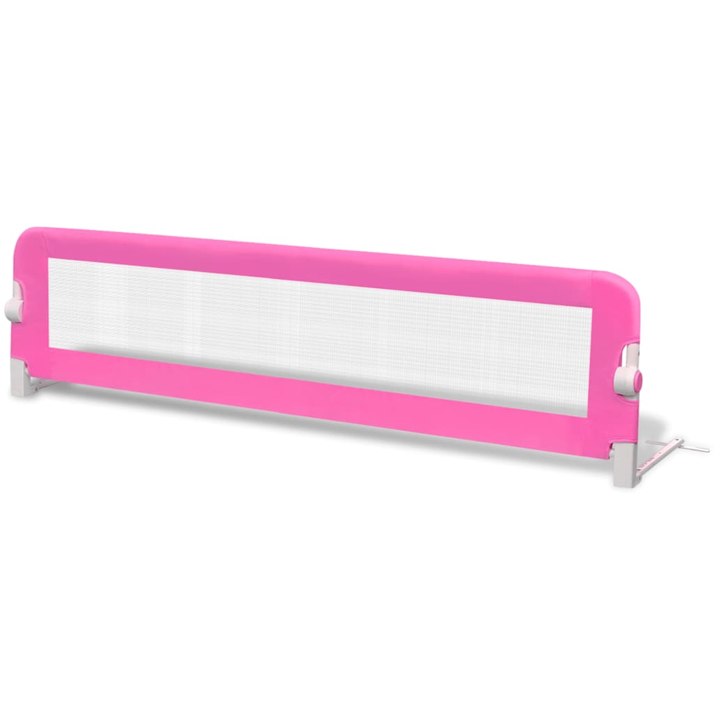 Barriera Di Sicurezza Per Letto Bambino 150 X 42 Cm Rosa