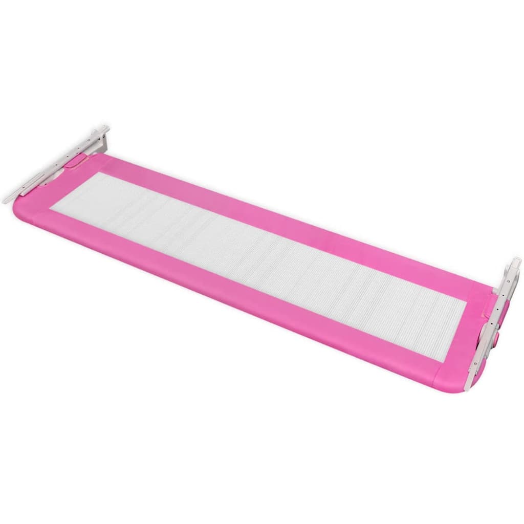 Barriera Di Sicurezza Per Letto Bambino 150 X 42 Cm Rosa - Image 4