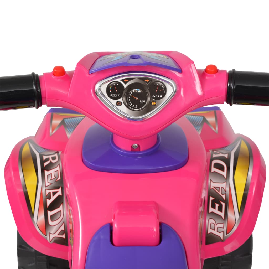 Cavalcabile Atv Per Bambini Rosa E Viola Con Suoni E Luci - Image 4