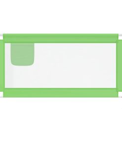 Sponda Letto Di Sicurezza Per Bambini Verde 140x25cm In Tessuto