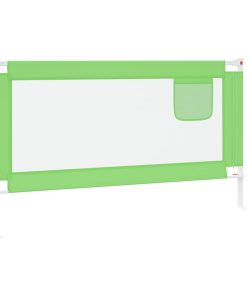 Sponda Letto Di Sicurezza Per Bambini Verde 150x25cm In Tessuto