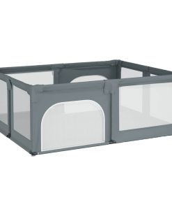 Box Per Bambini Con 2 Porte Grigio Chiaro Tessuto Oxford