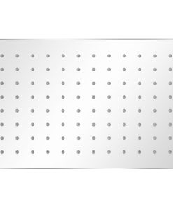 Soffione Per Doccia A Pioggia 2 Pz Acciaio Inossidabile 20x30cm