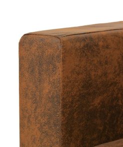 Set Divani 3 Pz In Pelle Scamosciata Artificiale