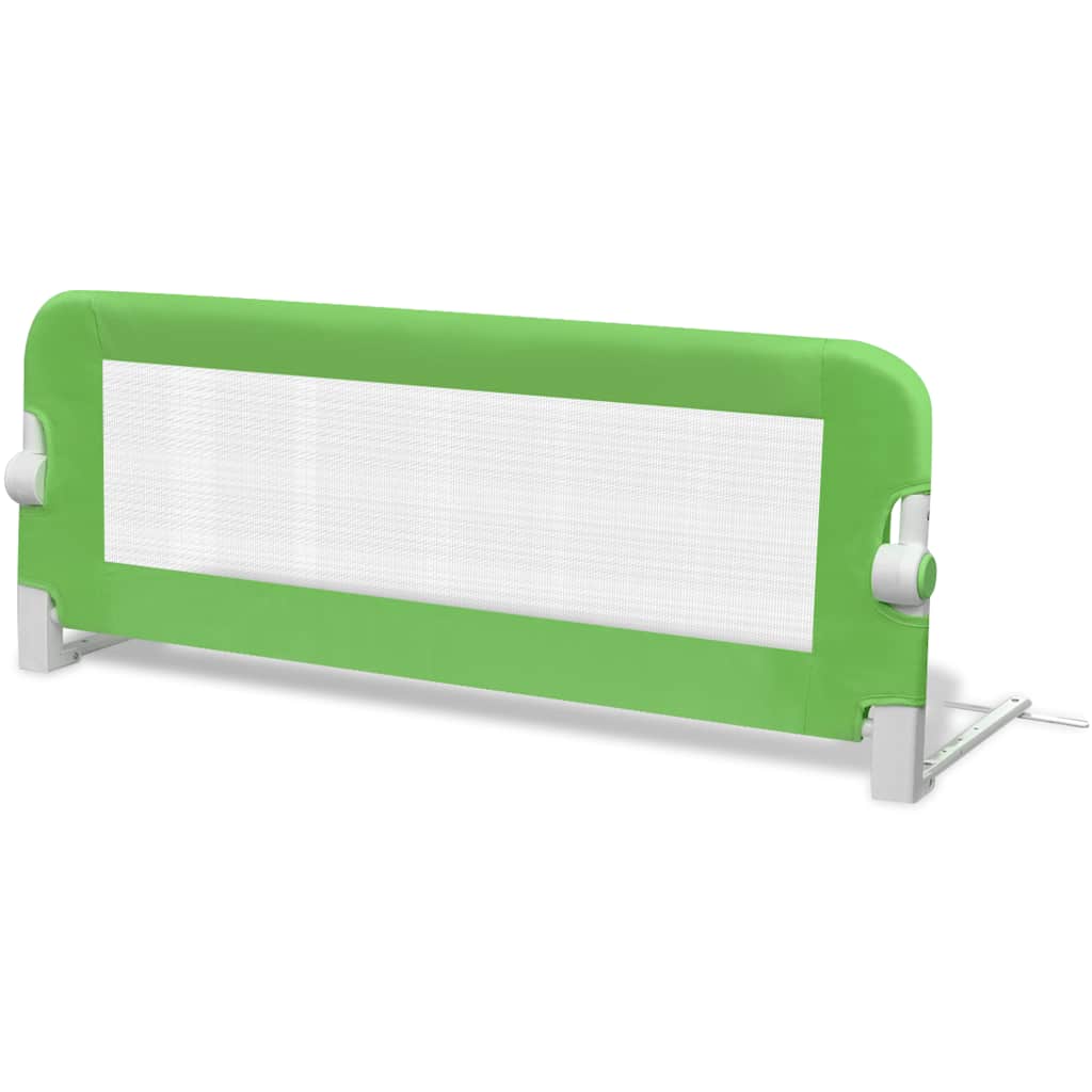 Sponde Letto Per La Sicurezza Dei Bambini 2 Pz Verde 102x42 cm
