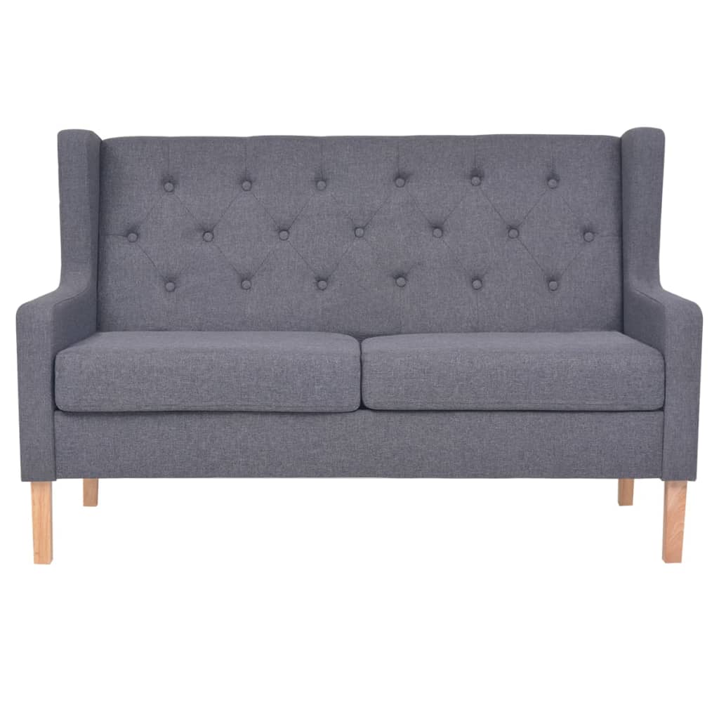 Set Divani 3 Pz In Tessuto Grigio