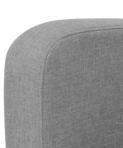Set Di Divani 2 Pz In Tessuto Grigio Chiaro