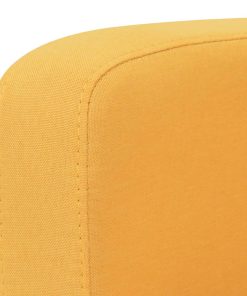 Set Divani 2 Pz In Tessuto Giallo