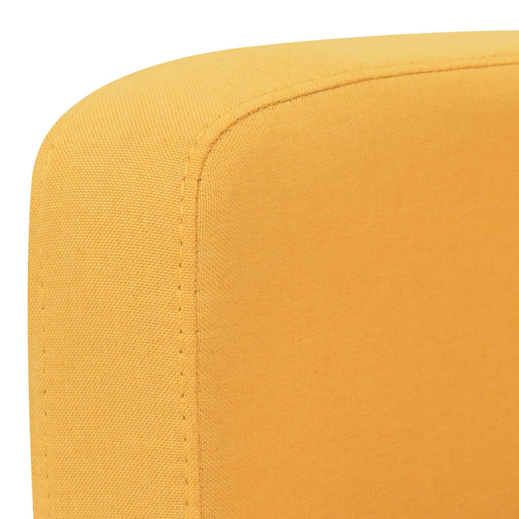 Set Divani 2 Pz In Tessuto Giallo