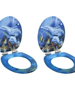 Copriwater 2 Pz Con Chiusura Ammortizzata In Mdf Design Delfini