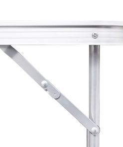 Tavolo Da Campeggio Pieghevole Alluminio Regolabile 180x60 cm